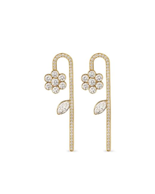 Sophie Bille Brahe White 18Ct Tournesol Diamond Earring