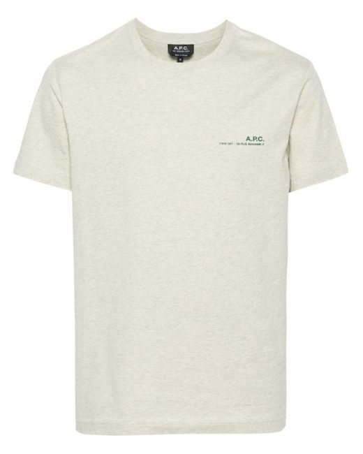 A.P.C. White Item Cotton T-shirt for men