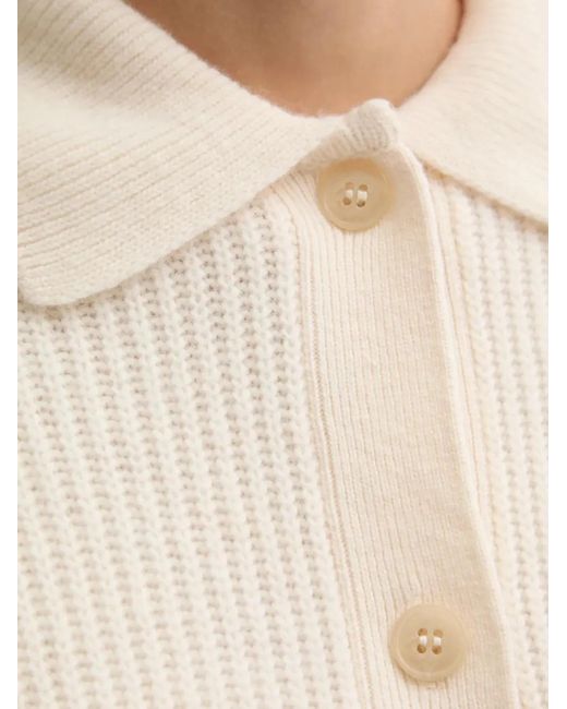 Collared buttoned cardigan Marc O' Polo de color White