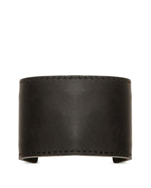 Jennifer Behr Black Leather Hair Accessory