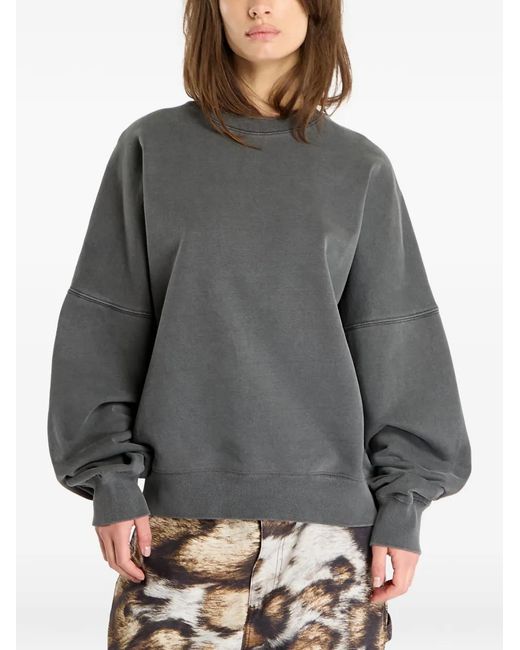 Carhartt Gray Logo-Embroidered Sweatshirt