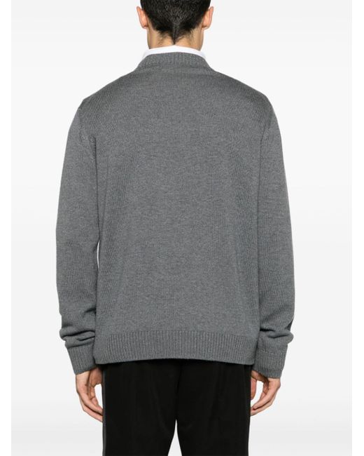 Versace Gray Sweaters for men