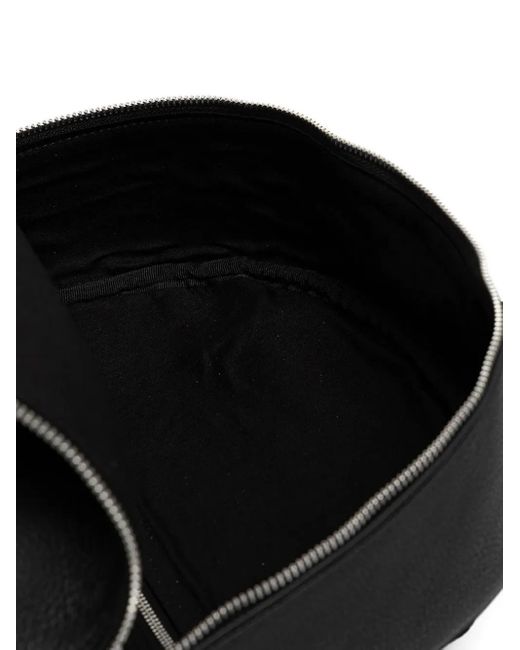 Karl Lagerfeld Black Embossed-Logo Backpack for men