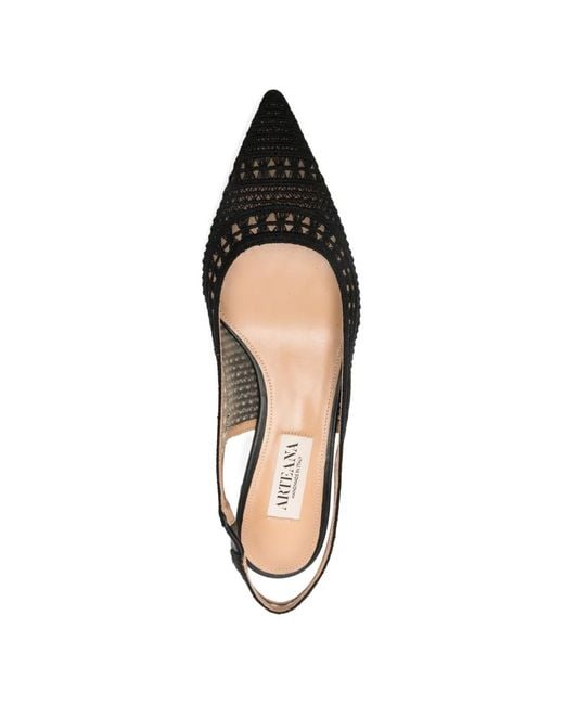 Arteana White Trieste Slingback Pumps