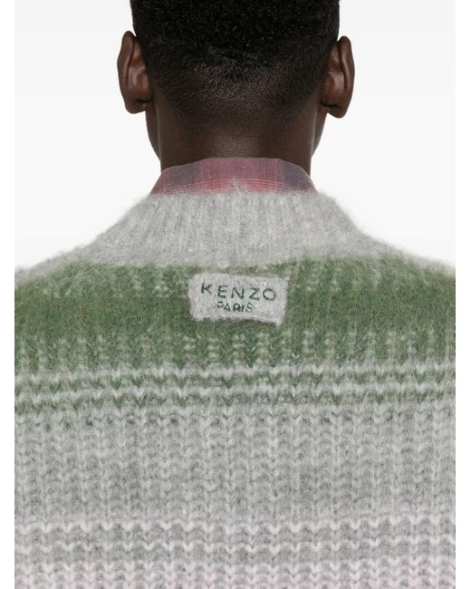 Maglione Con Scollo A V di KENZO in Gray da Uomo