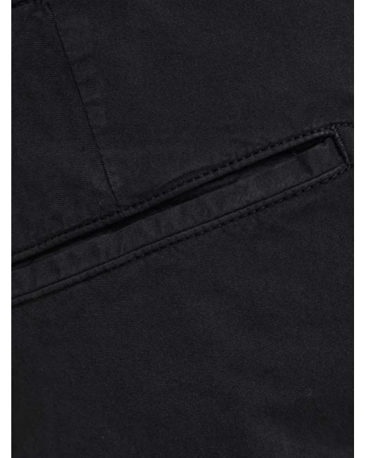 Drykorn Black Pleated Pocket Trousers for men