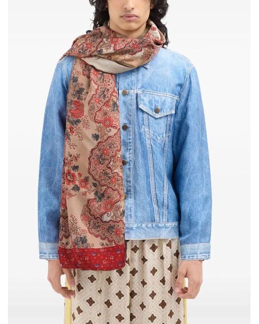 Pierre Louis Mascia Natural Aloesta Floral Silk Scarf