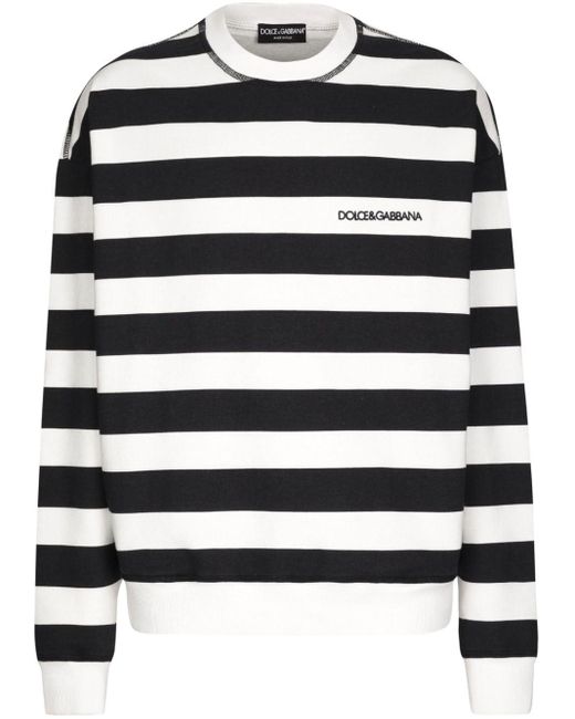 Dolce & Gabbana Katoenen Sweater Met Marina Print in het Black voor heren