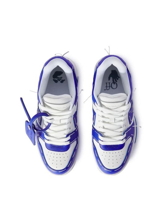 Off-White c/o Virgil Abloh Blue Off White Women Out Of Office Low Sartorial Stitching Sneakers
