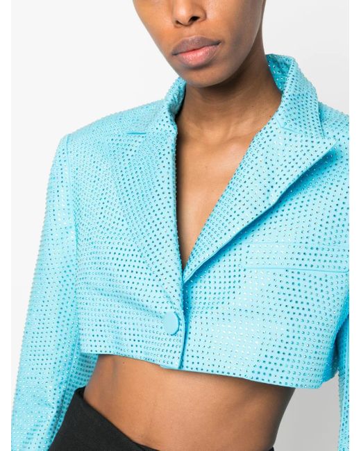 GIUSEPPE DI MORABITO クロップド ジャケット Blue