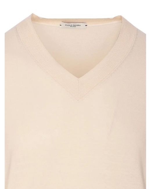 メンズ Paolo Pecora ニットセーター White