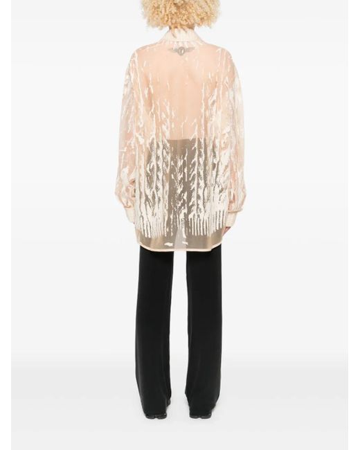 Blouse À Imprimé Abstrait DIESEL en coloris Natural