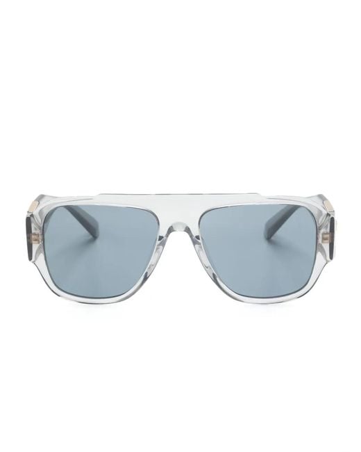 Versace Blue Macy's Square-Frame Sunglasses for men