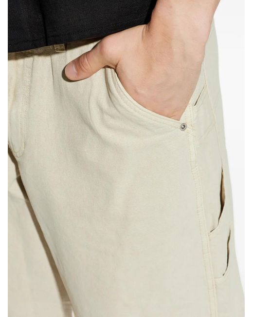 AllSaints White Buttoned Wide-Leg Jeans for men