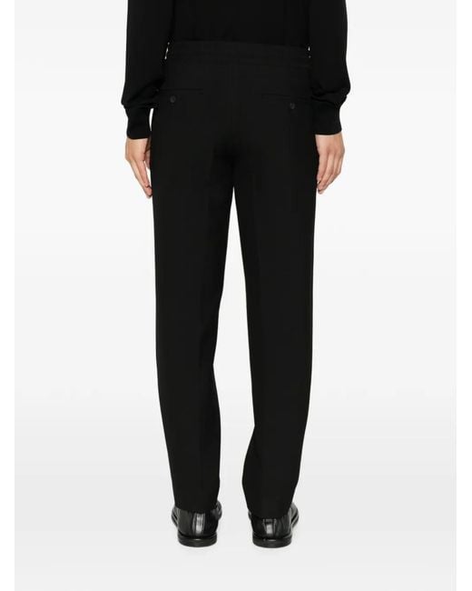 Sandro Black Drawstring Trousers for men