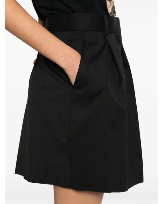 Moschino Black Virgin Wollshorts