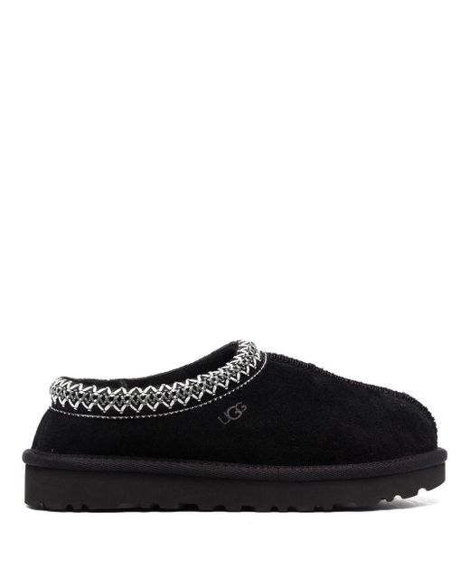UGG Tasman Slip-on Slippers in Black | Lyst