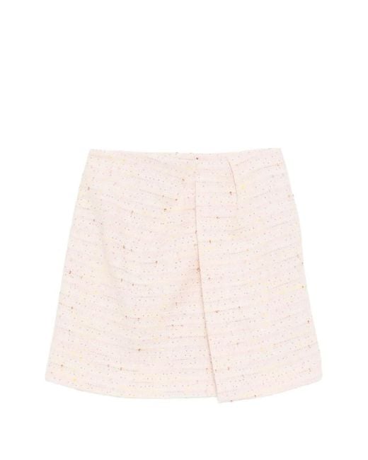 Manuel Ritz Pink Bouclé Mini Skirt