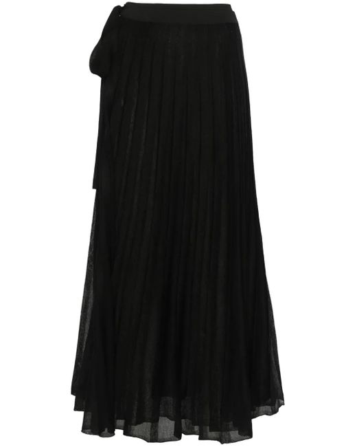 Remain ニット ラップスカート Black