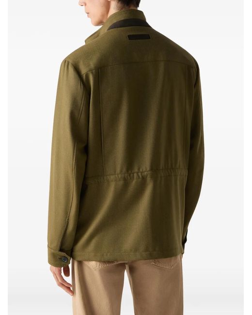 Zegna Green Four-Pocket Jacket for men