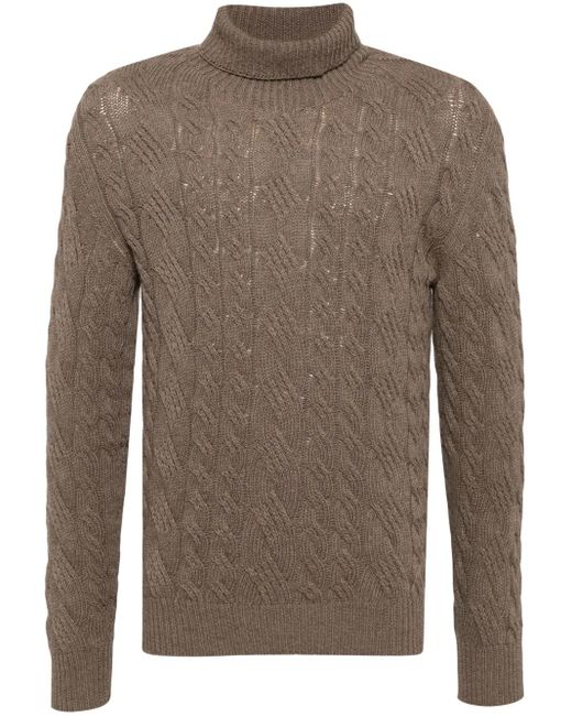 Tagliatore Brown Zermat Sweater for men