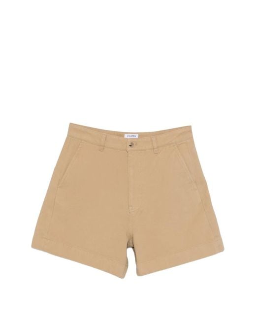 Filippa K Natural Baggy Belt-Loop Shorts
