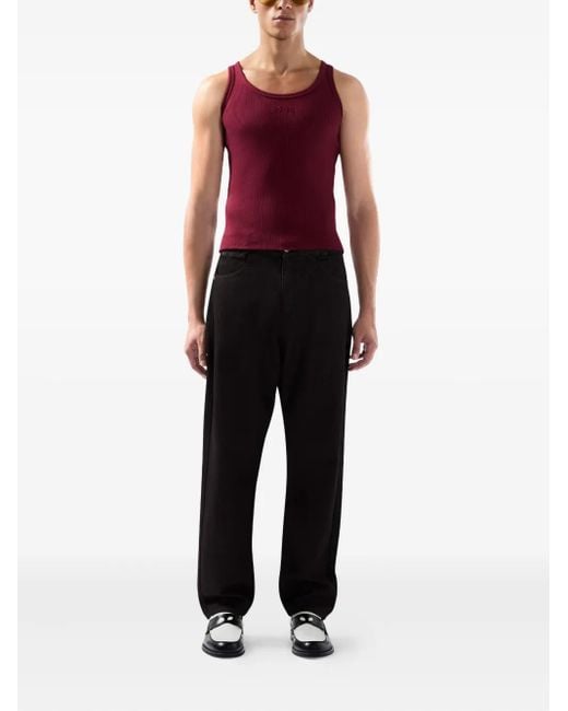 Gcds Gray Logo-Print Pants for men