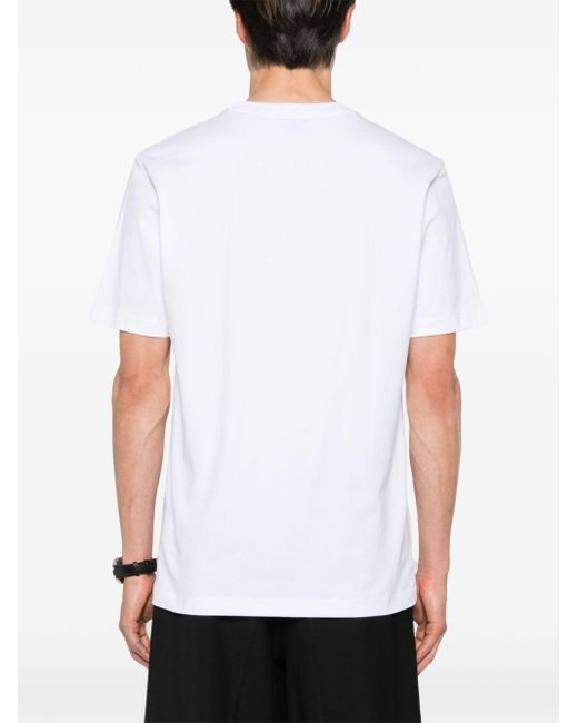 Boss White Graphic-print T-shirt for men