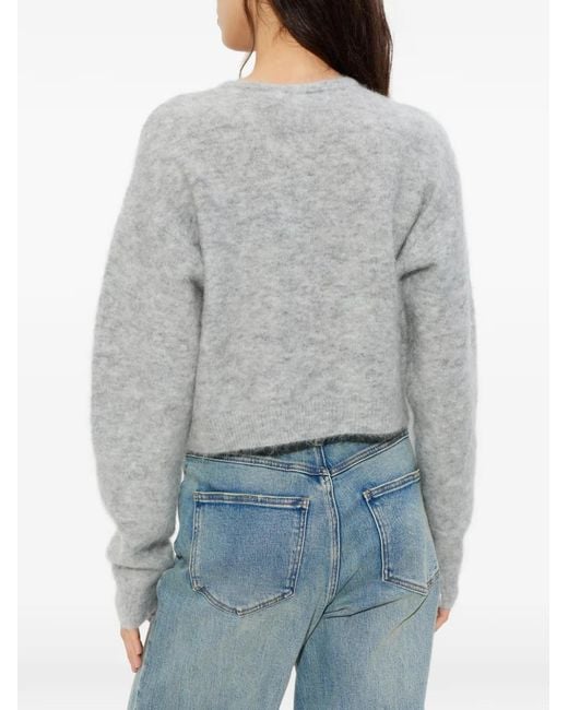 Gestuz Gray Button-Up Cardigan