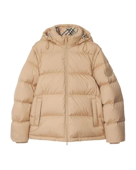 Doudoune À Manches Détachables Burberry pour homme en coloris Natural