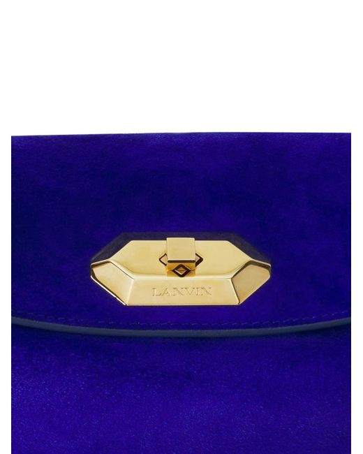 Borsa A Spalla Con Inserti di Lanvin in Purple