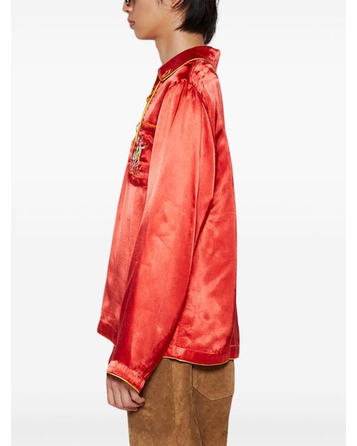 Camicia Bronco di Bode in Red da Uomo