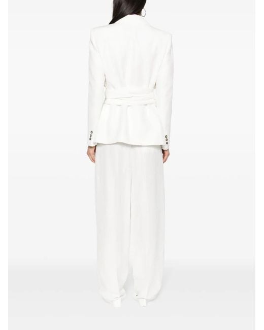 MSGM Wollen Blazer in het White
