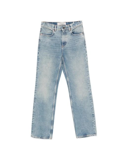 Golden Goose Deluxe Brand Blue Norma Zip-Up Straight-Leg Jeans