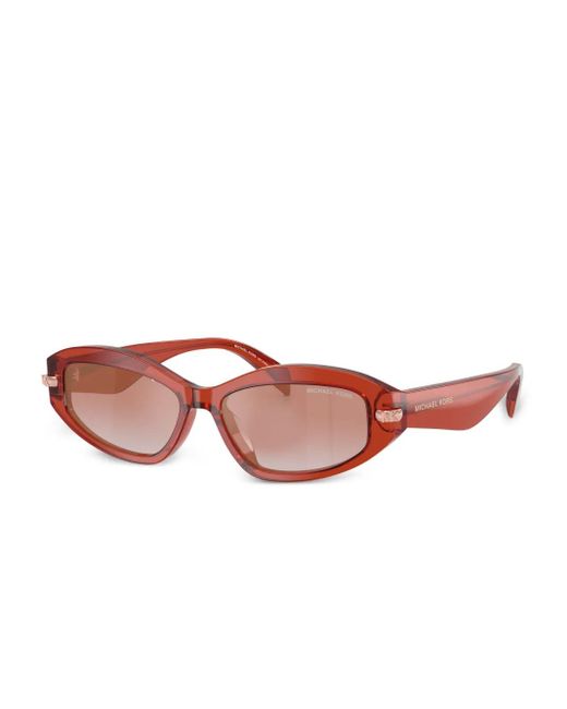 Michael Kors Pink Oval-Frame Sunglasses