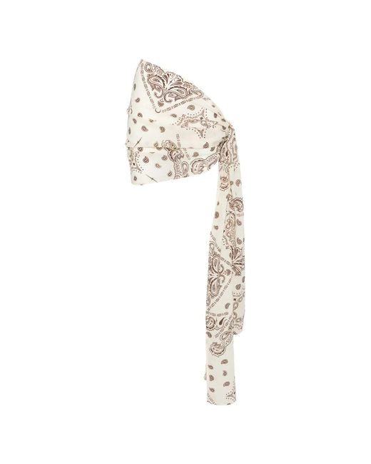 VENUJA White Paisley-Print Sarong