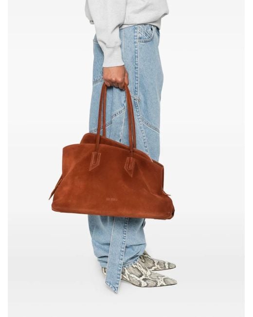 The Attico Brown Medium La Passeggiata Shoulder Bag