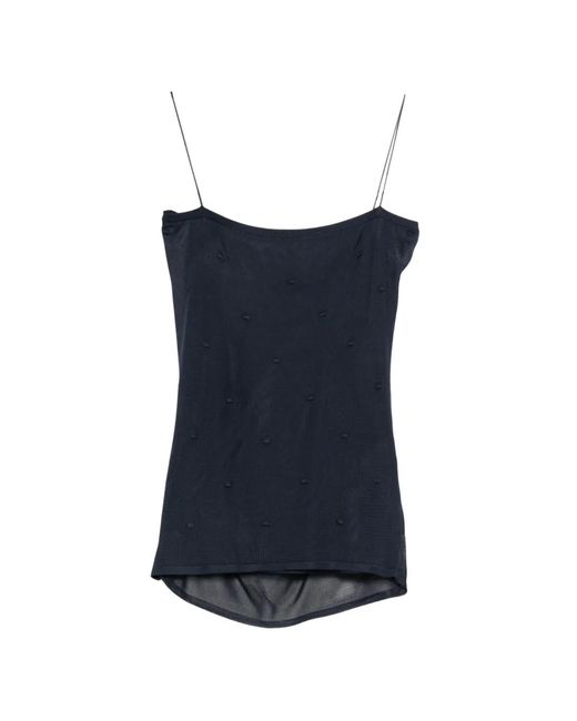 Jacquemus Blue Polka Dot Camisole Top