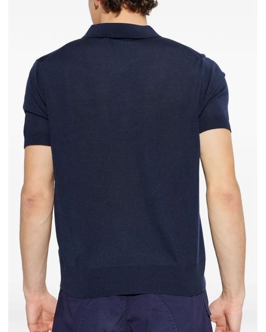 DSquared² Blue Buttoned Polo Shirt for men