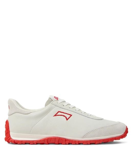 Camper White Embroidered Drift Walk Sneakers