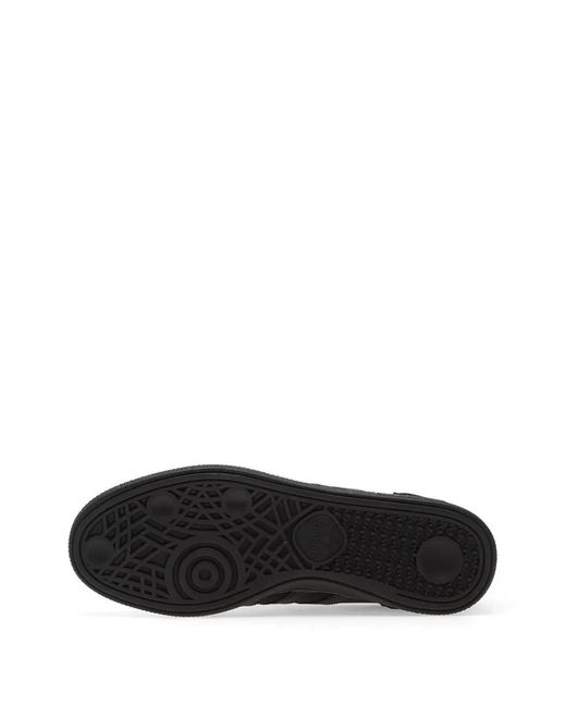 Adidas Black Handball Spezial Three-Stripes Sneakers for men