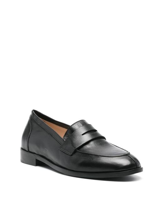 P.A.R.O.S.H. Black Leather Loafers