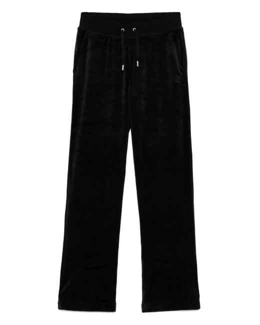 Juicy Couture Velvet Track Pants Black