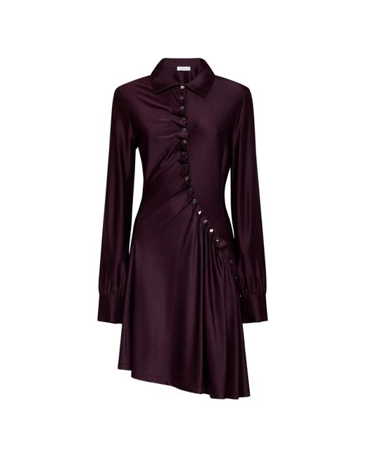 Rabanne Asymmetrische Mini-Jurk in het Purple
