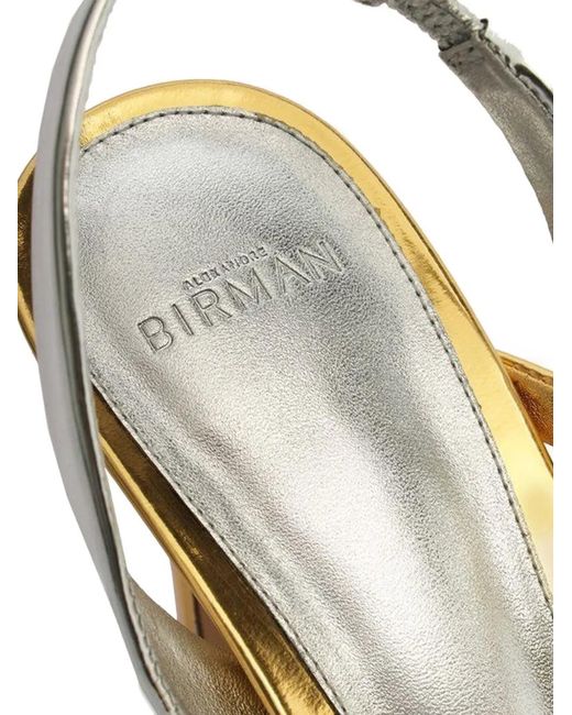 Alexandre Birman Metallic Sandalen Mit Riemen
