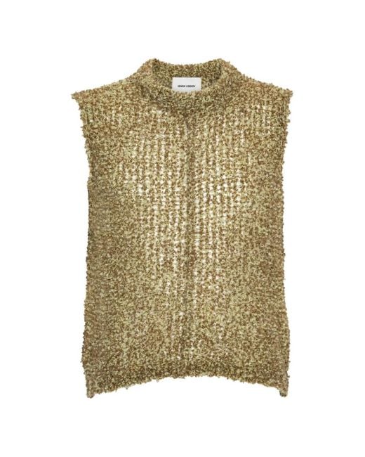 Henrik Vibskov Green Amphi Open-Knit Vest for men