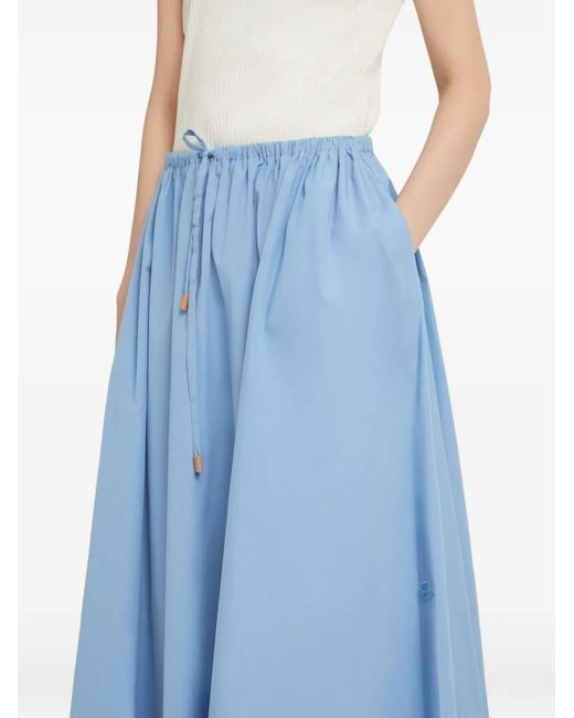 Marni Blue Drawstring Skirt