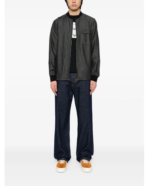 SPORT b. by agnès b. Black Logo-Patch Jacket for men