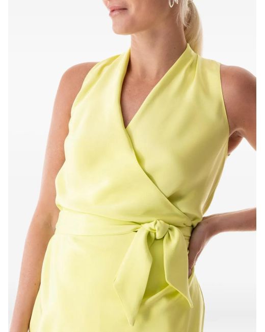 Peter Cohen Yellow Yard Wrap-Tie Dress