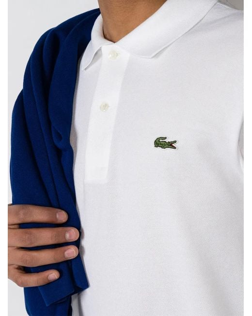 Lacoste White Polo for men